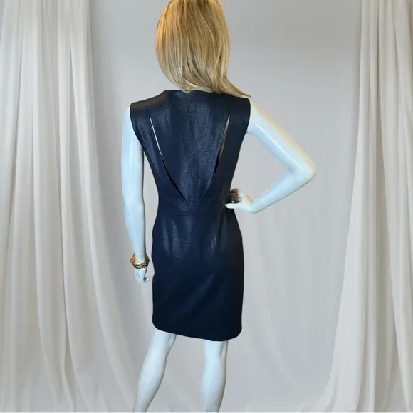 Ports 1961 Blue Cut Out Sheath Midi Dress - Picture 3 of 9